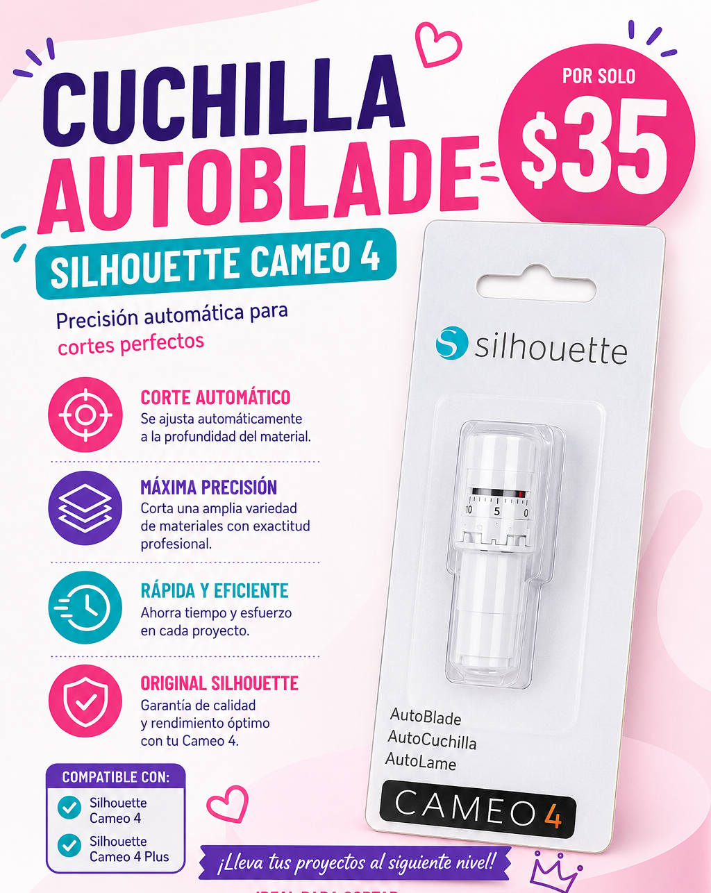Cuchilla Autoblade para Cameo